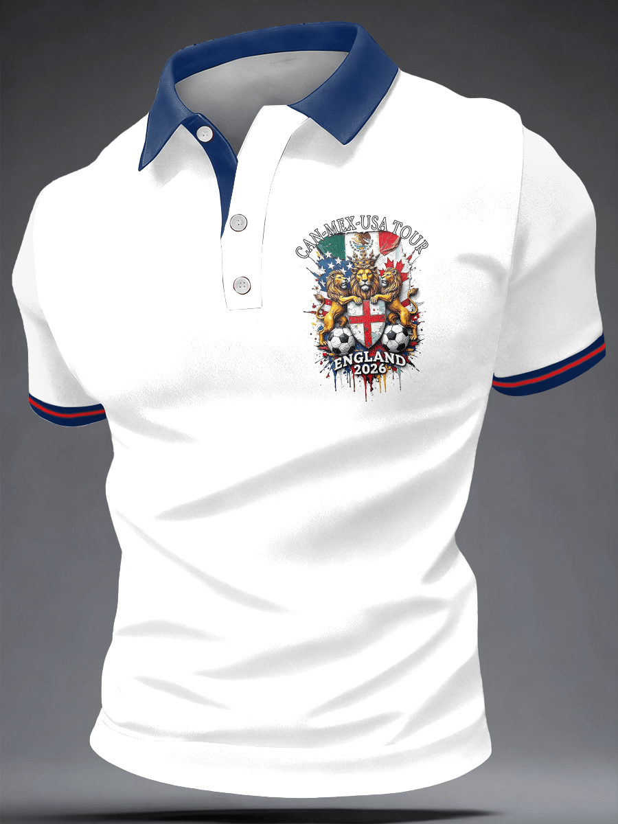 World Cup 2026 England Polo Shirt Game Day Apparel Soccer Fan For English