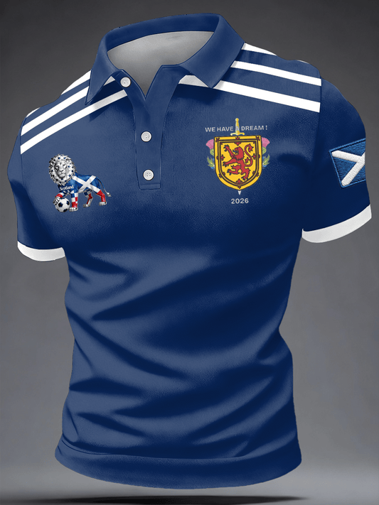 World Cup 2026 Scotland Merch We Have A Dream 2026 Polo Shirt Tartan Army Merch Gifts Idea