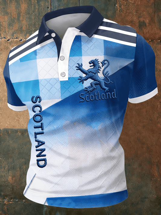 World Cup 2026 Scotland Polo Shirt Scotland FIFA World Cup Apparel For Soccer Fan