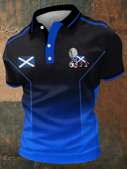 World Cup 2026 Scotland Polo Shirt Scotland Soccer Apparel For Scottish