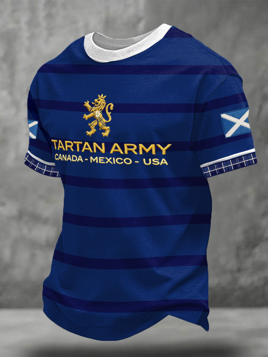 World Cup 2026 Scotland Shirt Tartan Army Tee FIFA Apparel For Soccer Players