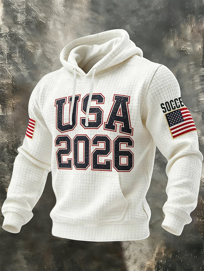 World Cup 2026 USA Merch Team USA 2026 Hoodie Soccer Apparel For World Cup Fan