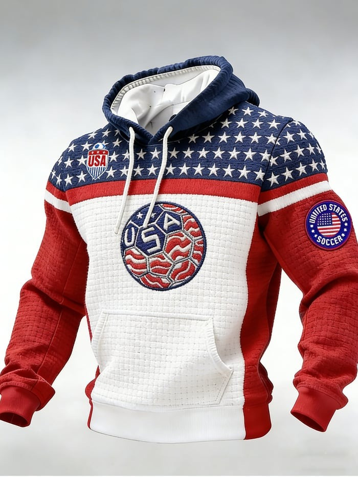 World Cup 2026 USA Merch USA Soccer Hoodie FIFA Apparel World Cup Hooded Sweatshirt