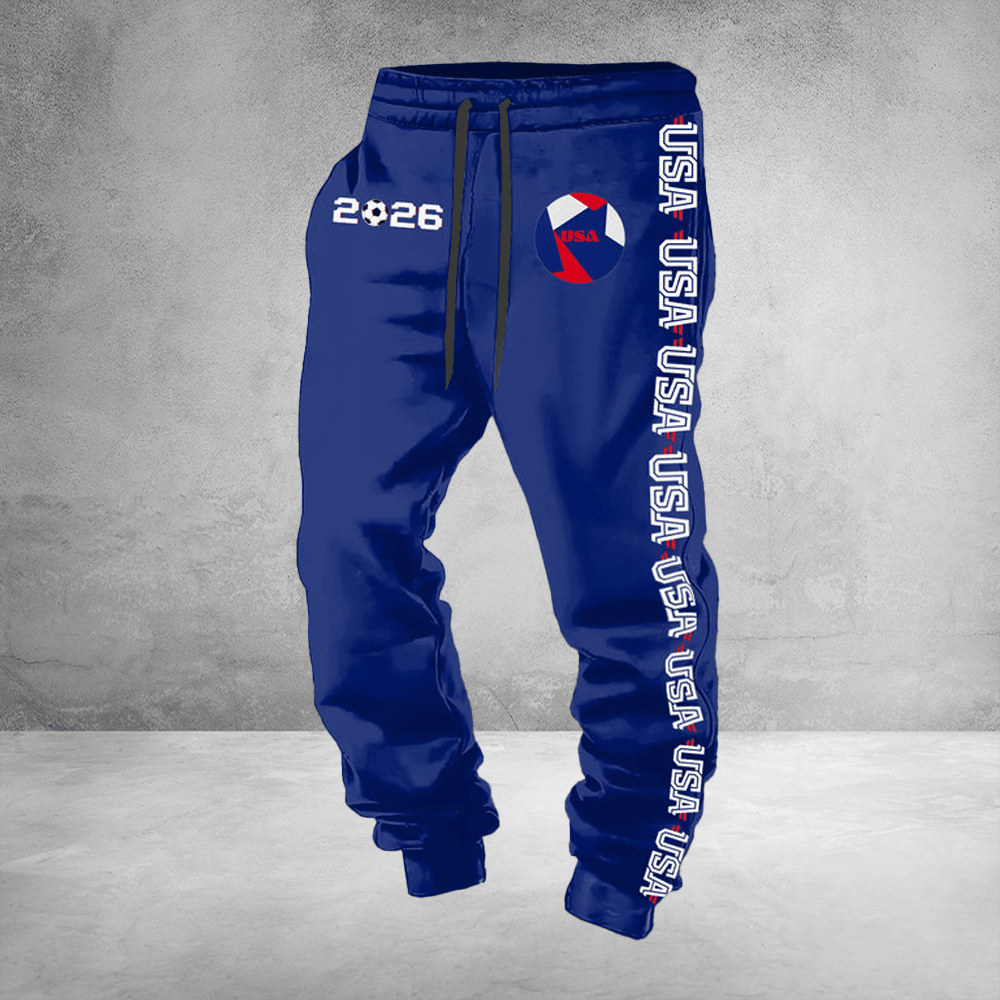 World Cup 2026 USA Sweatpants USA Soccer Merch FIFA Apparel For Soccer Fan