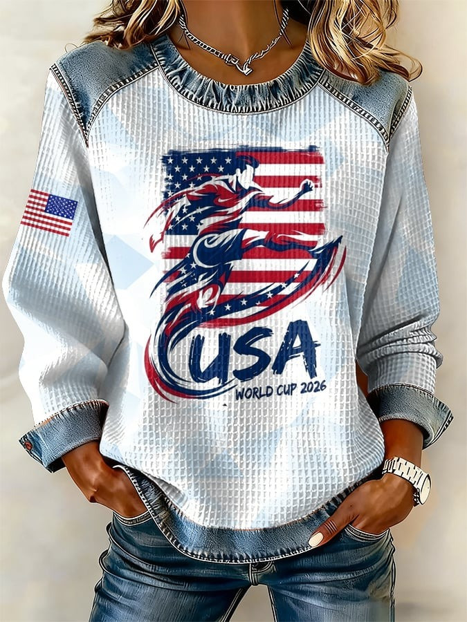 World Cup 2026 USA Sweatshirt Soccer Game Day Outfits World Cup Merch For Fan