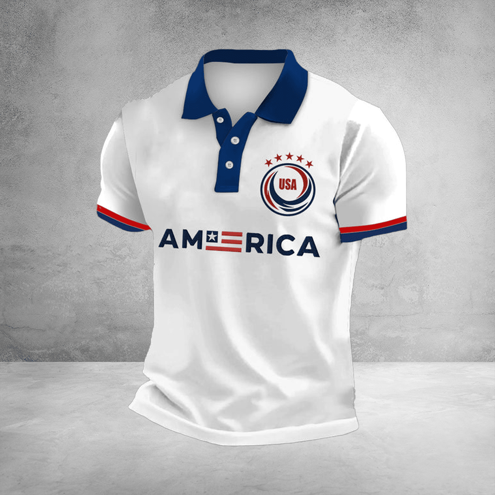 World Cup In America 2026 Polo Shirt USA Soccer Merch Patriotic Apparel Gifts Idea