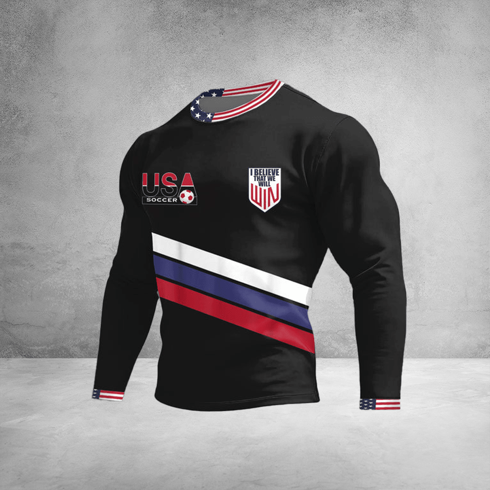 World Cup USA 2026 Long Sleeve Shirt I Believe That We Will Win Shirt USA Soccer Merch