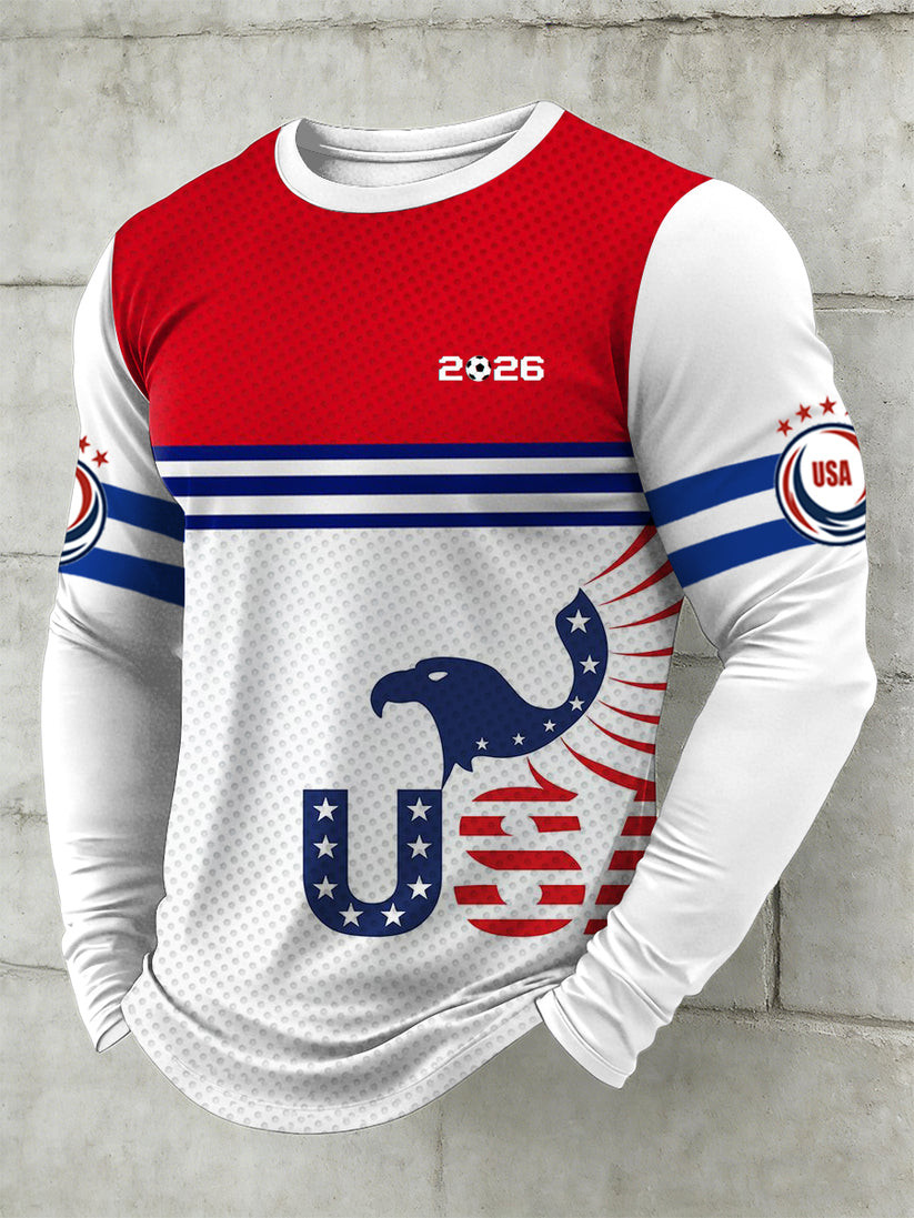 World Cup USA 2026 Long Sleeve Shirt Soccer Fan Apparel Cool For World Cup Fan
