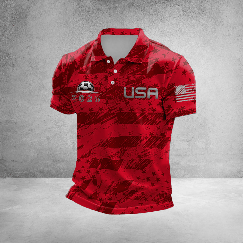 World Cup USA 2026 Polo Shirt FIFA World Cup Merch Soccer Players Clothing Fan Gifts