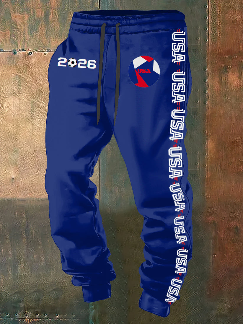 World Cup USA 2026 Sweatpants Sports Lovers Clothing World Cup Fan Gifts Idea