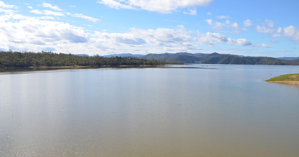 Map of Advancetown Lake, QLD