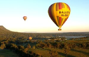 Balloons aloft