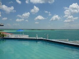 South of Cancun near Chetumal Mexico Lake