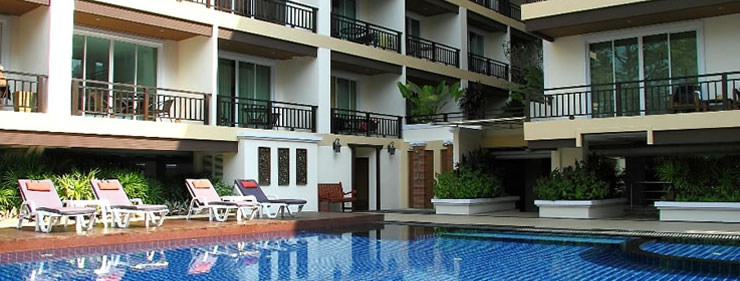 Large Studio Jomtien Beach, 100 m beach, swim pool