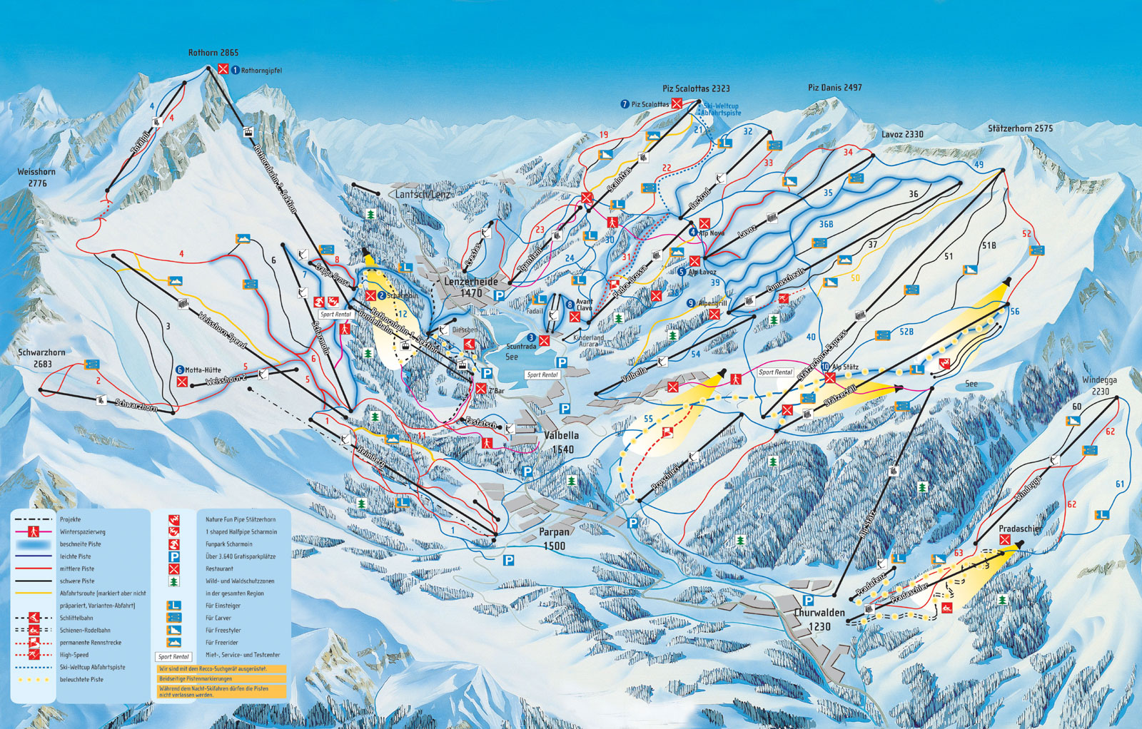 Ski resort Lenzerheide