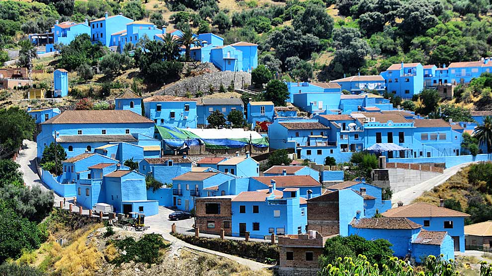 Juzcar, Malaga. El pueblo de los pitufos.
