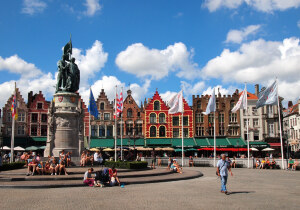 Brugge Belgium Historic Square