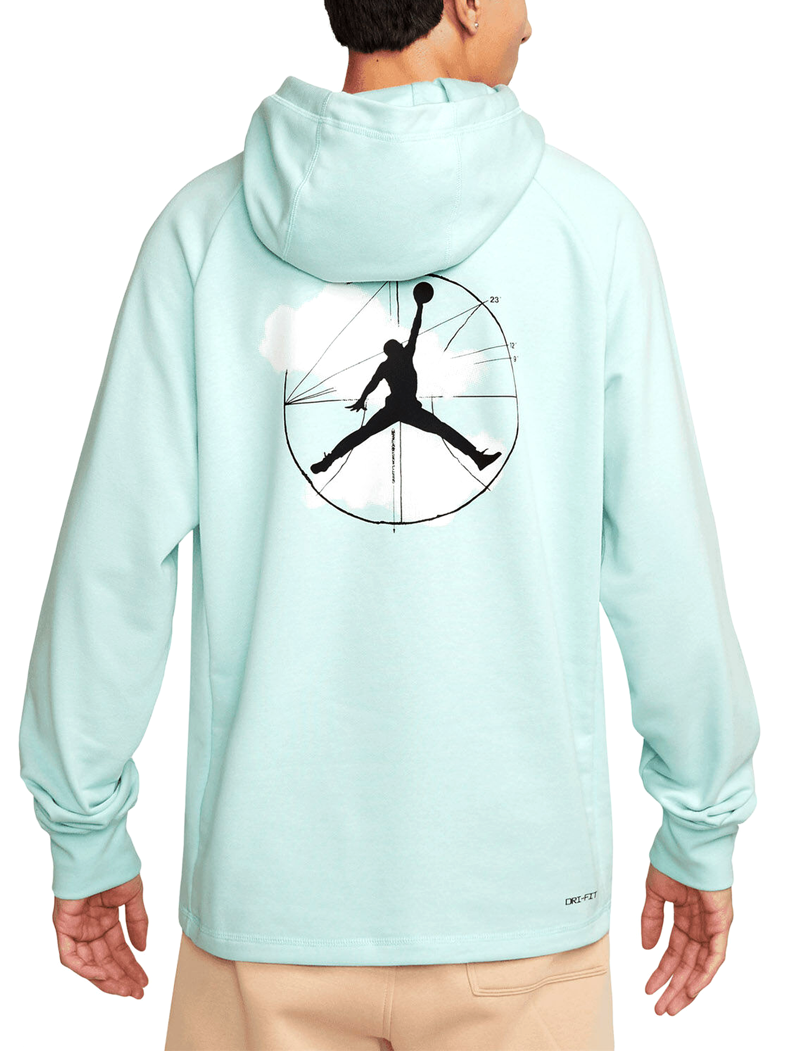 Felpa Jordan Azzurra Jordan Flight Fleece Bleu Fleece Blu Felpa