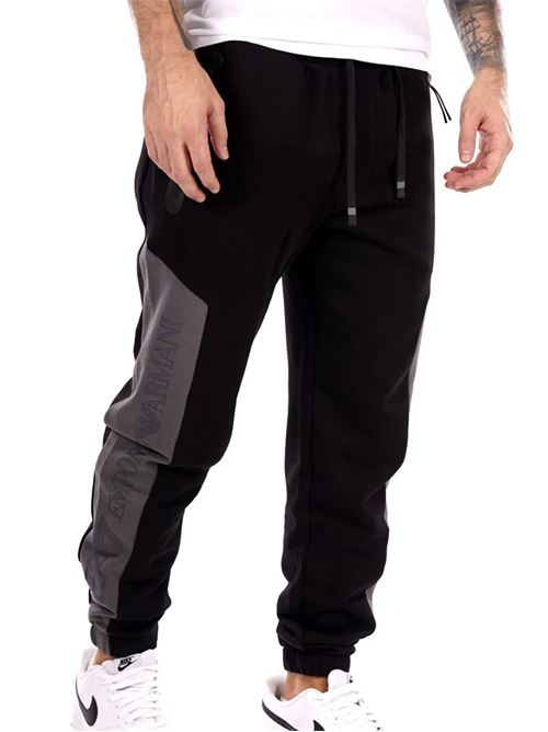 Emporio Armani - Pantalone uomo - nero/grigio EA7 | 6DPP71PJVTZ1200
