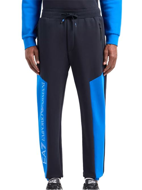 Emporio Armani - Pantalone uomo - nero/blu EA7 | 6DPP71PJVTZ1562