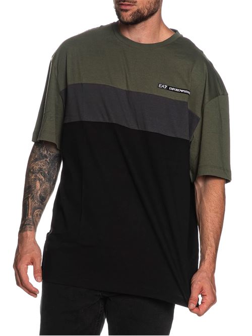 Emporio Armani - T-Shirt uomo - verde/nero EA7 | 7M000935AF16548U8100