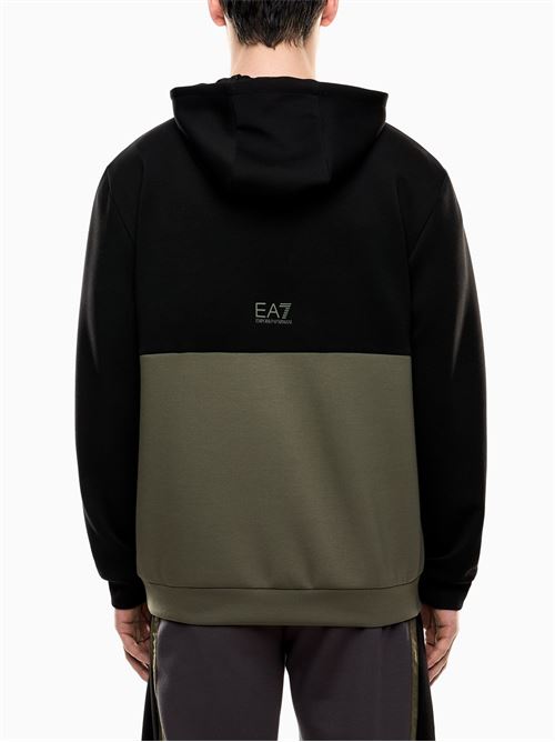Emporio Armani - Felpa uomo - nero/verde EA7 | 7M000937AF17003U8100