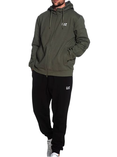 Emporio Armani - Tuta uomo - nero/verde EA7 | 8NPV68PJVTZM7059