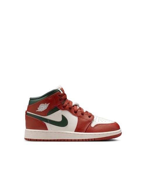 Air Jordan 1 Mid - Sneakers bambino - bianco/rosso JORDAN | DQ8423105