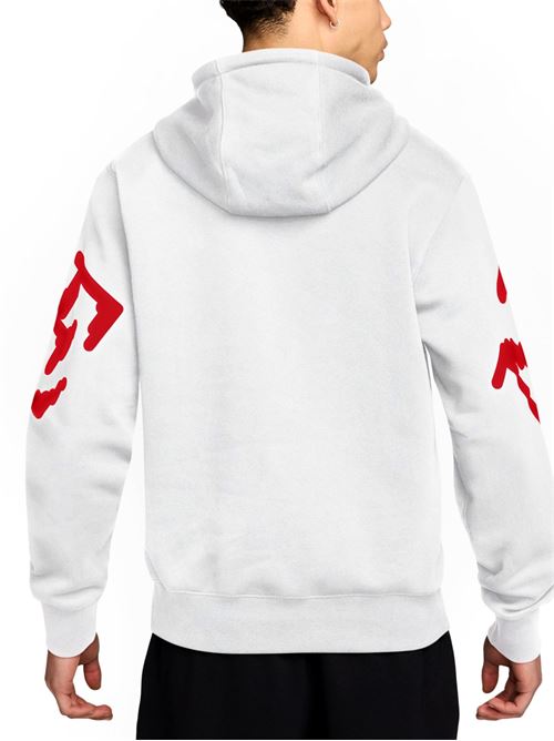 Club Fleece - Felpa uomo - bianco/rosso NIKE | IH4258100