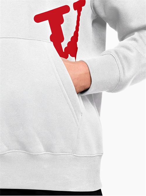 Club Fleece - Felpa uomo - bianco/rosso NIKE | IH4258100