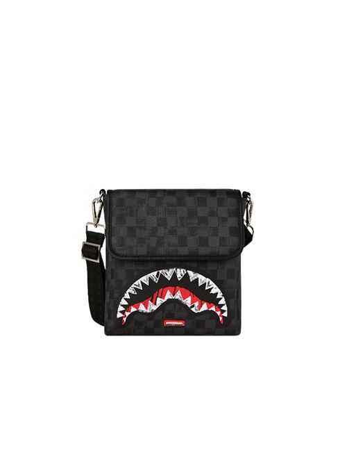 Scribble Shark Messenger - Tracolla unisex - nero SPRAYGROUND | 910B8228NSZ.