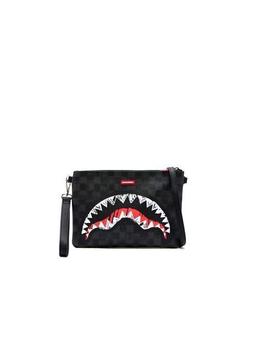 Scribble Shark Crossover Clutch - Pochette unisex - nero SPRAYGROUND | 910B8229NSZ.