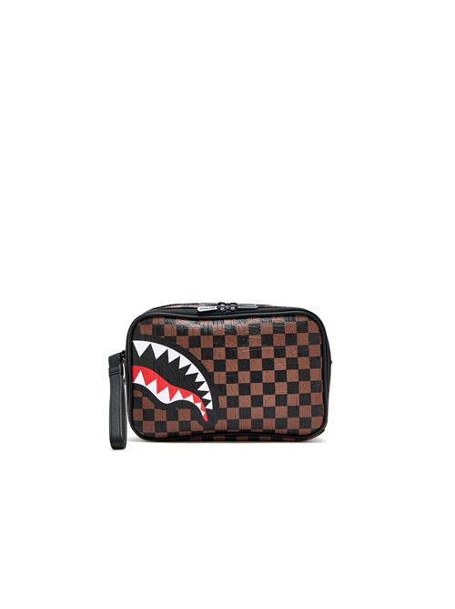 Check 2 Emboss Toiletry - Borsello unisex - marrone SPRAYGROUND | 910B8238NSZ.