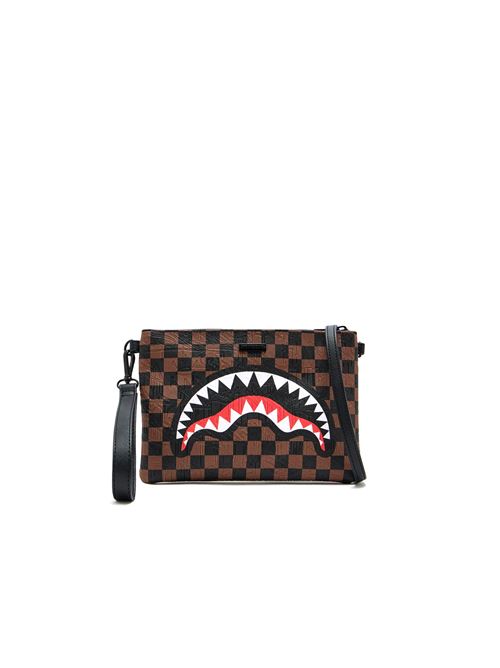 Check 2 Emboss Crossover Clutch - Pochette unisex - marrone SPRAYGROUND | 910B8239NSZ.