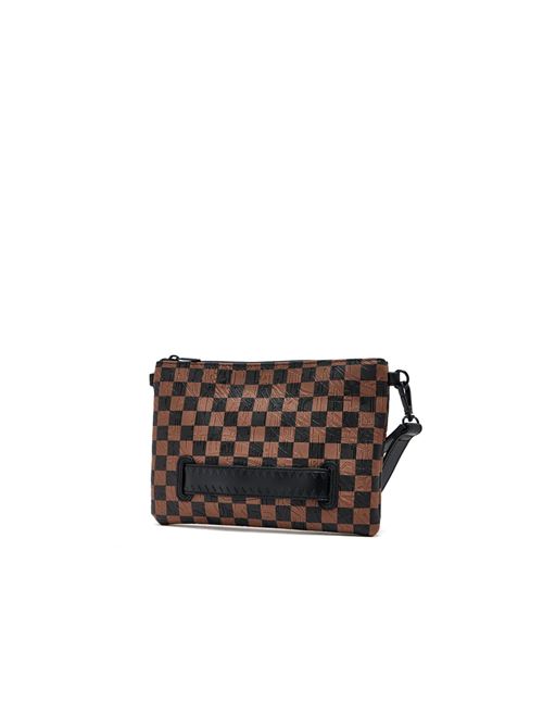 Check 2 Emboss Crossover Clutch - Pochette unisex - marrone SPRAYGROUND | 910B8239NSZ.