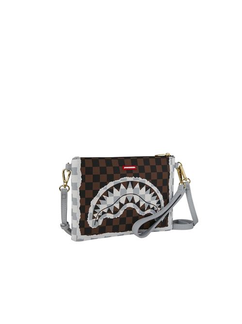 Tear Check Crossover Clutch - Pochette unisex - marrone SPRAYGROUND | 910B8295NSZ.