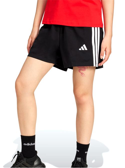 Essentials 3-Stripes - Shorts donna - nero/bianco ADIDAS | JD0908.