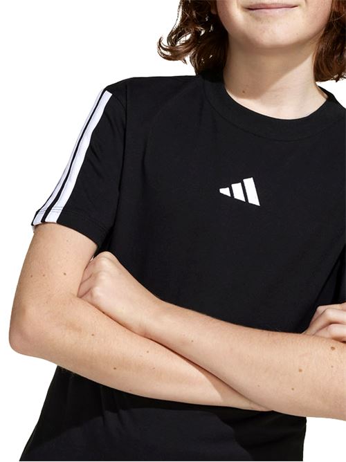 Essentials 3-Stripes - T-Shirt bambino - nero ADIDAS | JD6487.