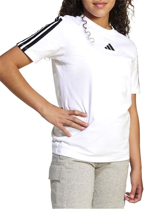 Essentials 3-Stripes - T-Shirt bambino - bianco/nero ADIDAS | JD6488.