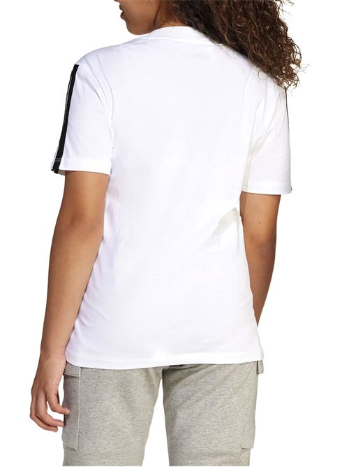 Essentials 3-Stripes - T-Shirt bambino - bianco/nero ADIDAS | JD6488.