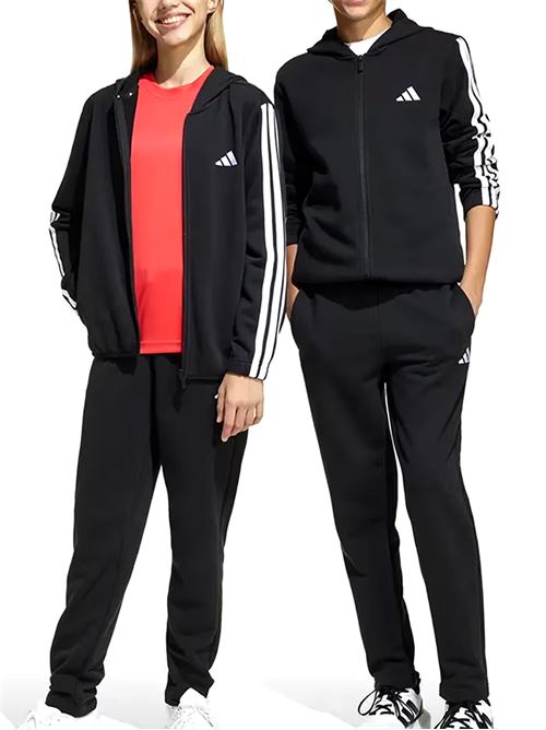 Essentials 3-Stripes - Tuta bambino - nero/bianco ADIDAS | JD6505.