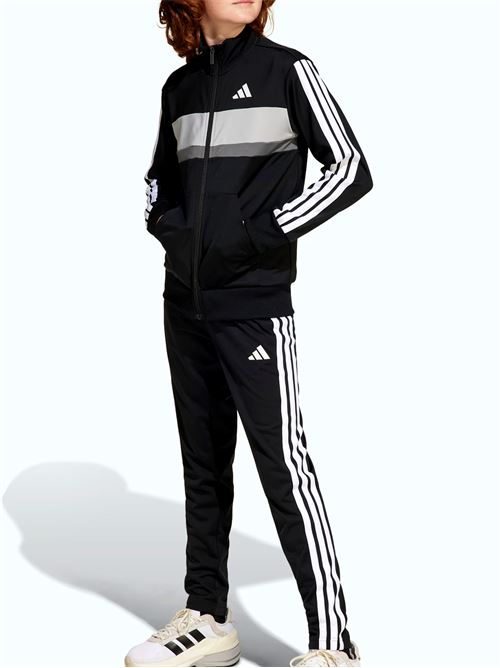 Essentials Tiberio 3-Stripes - Tuta bambino - nero/bianco ADIDAS | JY0509.