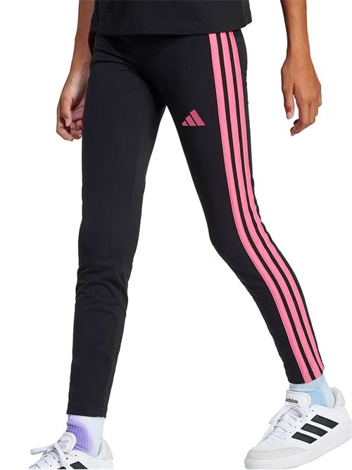 Essentials 3-Stripes - Leggings bambino - nero/rosa ADIDAS | JY0569.
