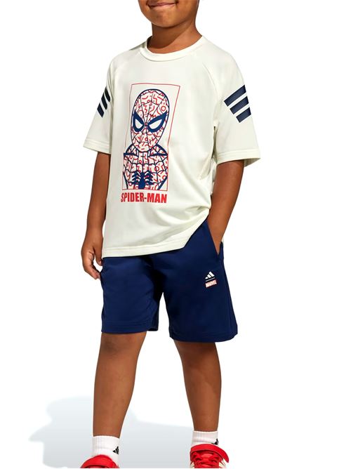 Marvel Spider-Man - Completino bambino - bianco/blu ADIDAS | JZ3544.