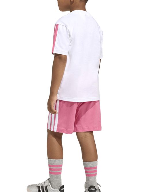 Essentials 3-Stripes - Completino bambino - bianco/rosa ADIDAS | KC6147.