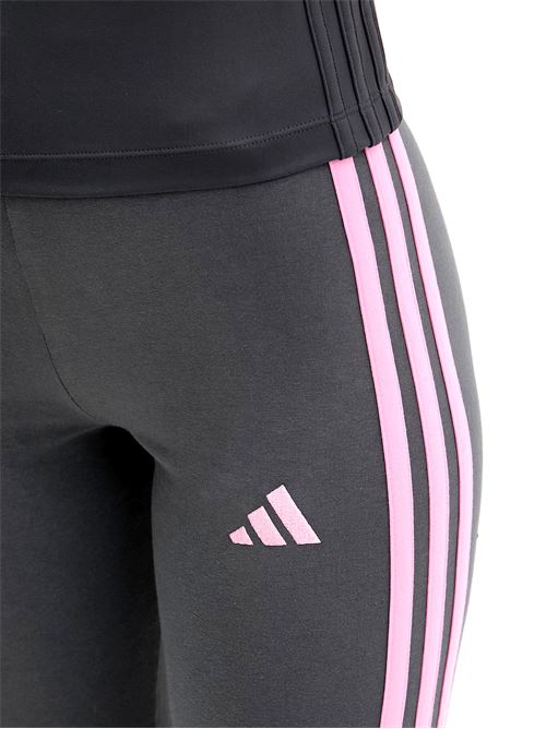 Essentials 3-Stripes - Leggings donna - grigio/rosa ADIDAS | KT1003.