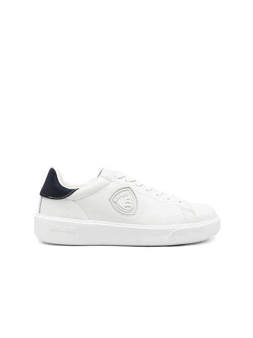Buck07 - Sneakers uomo - bianco/blu BLAUER | S6BUCK07/LEAWHI/NVY