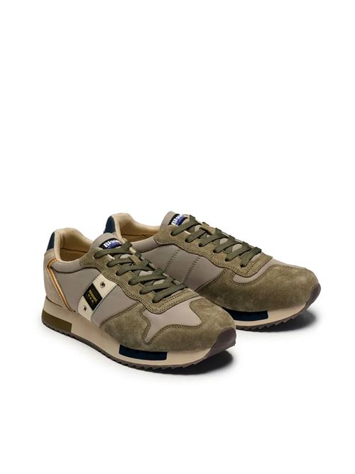 Queens 01 - Sneakers uomo - verde BLAUER | S6QUEENS01/NUBMIL/TAU