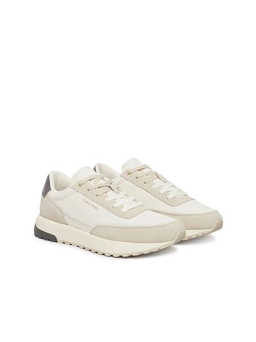 Runner Mix - Sneakers uomo - beige CALVIN KLEIN | HM0HM021440JG