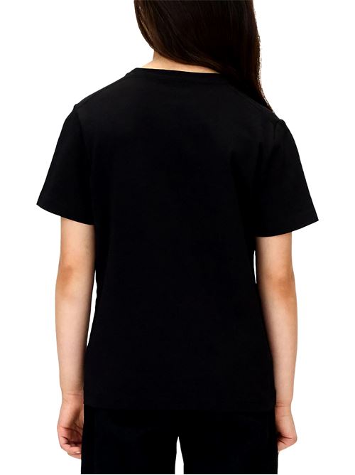 Chest Monologo - T-Shirt bambino - nero CALVIN KLEIN | IU0IU00719TBEH